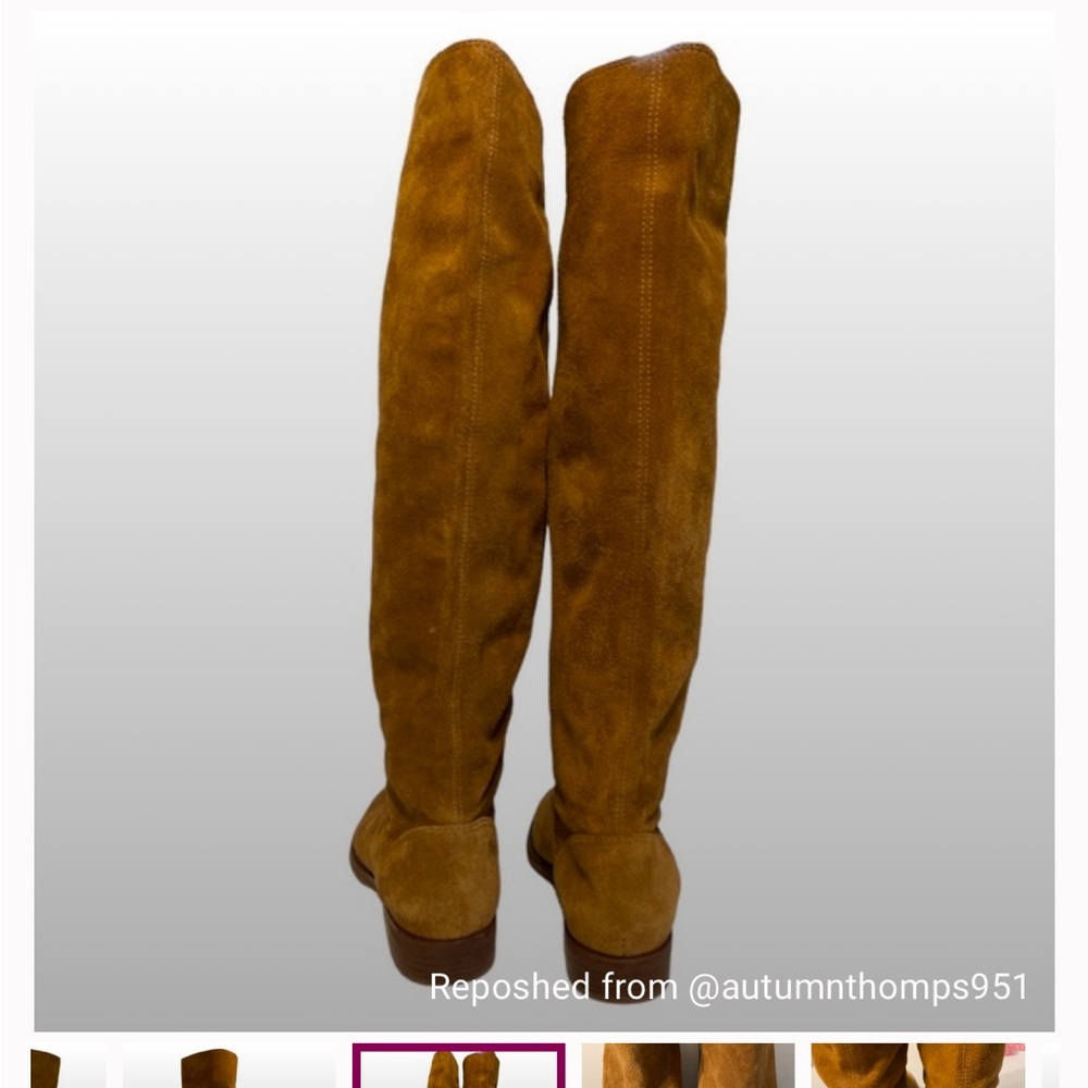 Suede pull on boots
